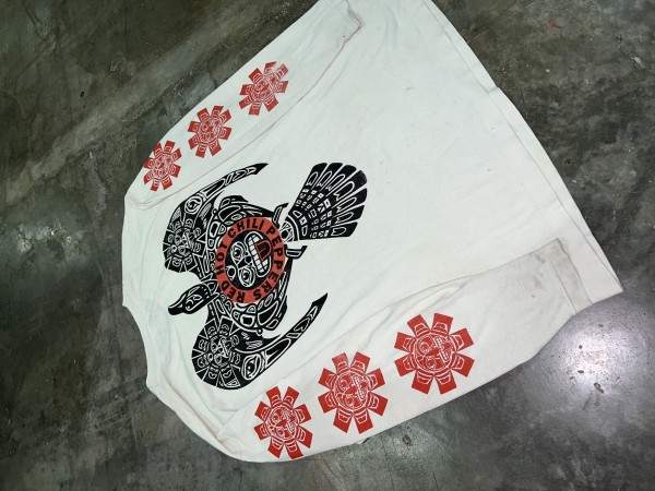 RHCP Aztec Eagle in white long sleeve