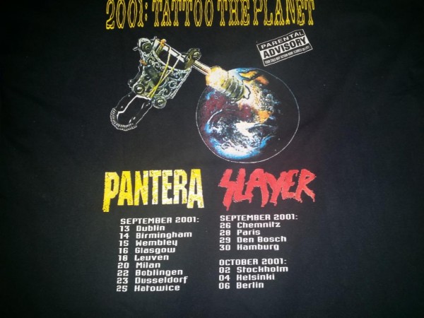 Slayer / Pantera Tattoo The Planet 2001