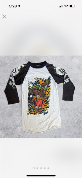 Vintage Greg Irons Baseball Tee