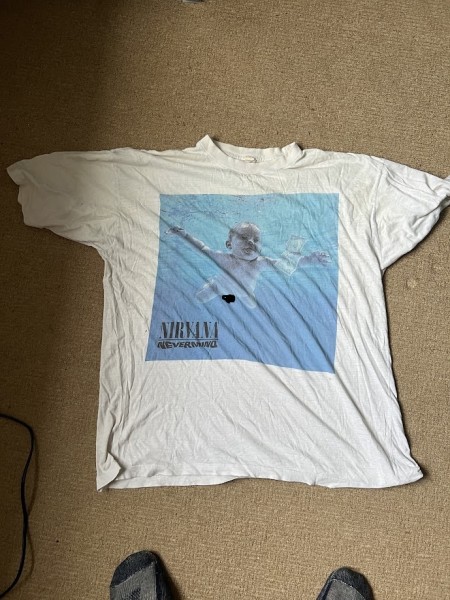 Nirvana Nevermind white tshirt