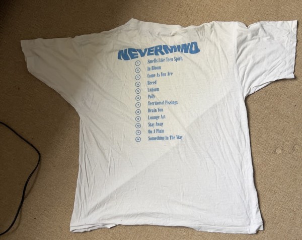 Nirvana Nevermind white tshirt