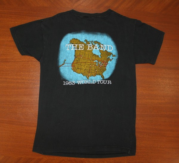 The Band 1983 World Tour t-shirt
