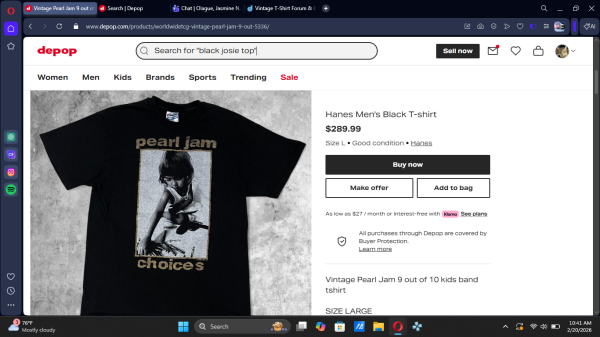 PEARL JAM CHOICES GOLD PRINT?