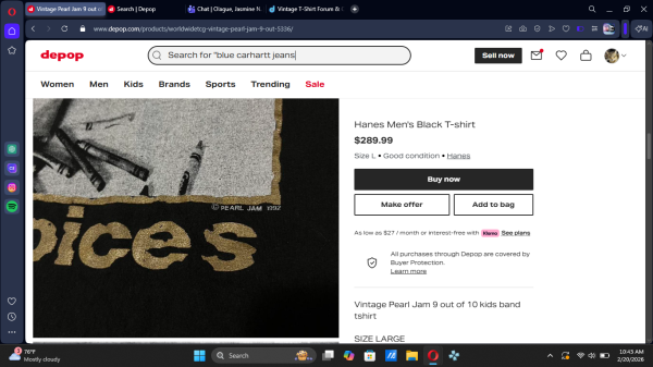 PEARL JAM CHOICES GOLD PRINT?