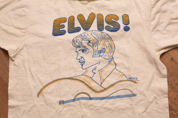70s-80s Elvis with Guitar Graphic Shirt