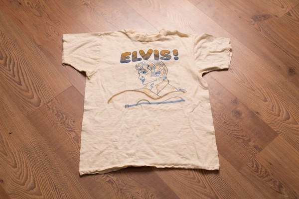 70s-80s Elvis with Guitar Graphic Shirt