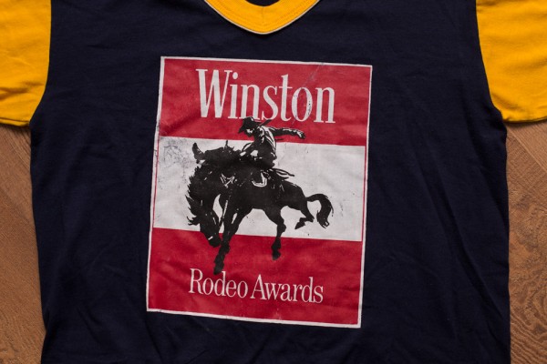 1974 Winston Rodeo Awards V-Neck Ringer Tee
