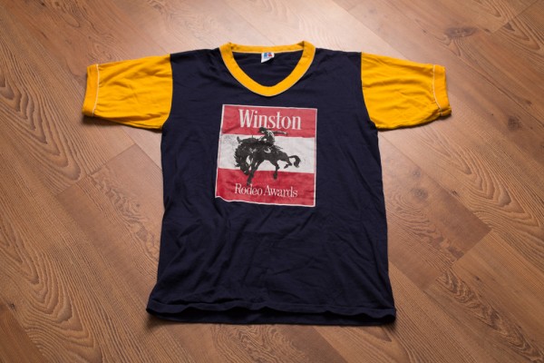 1974 Winston Rodeo Awards V-Neck Ringer Tee