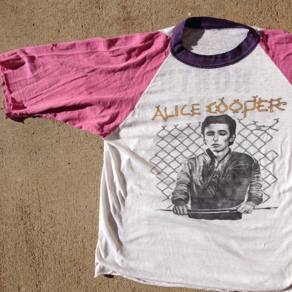 Alice Cooper 1980 North American tour raglan