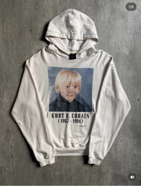 Kurt cobain memorial hoodie on giant