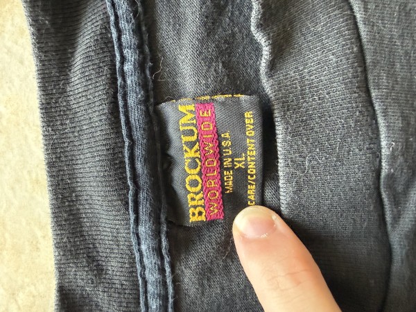 Nirvana Vestibule Tee 1992 - Brockum Tag