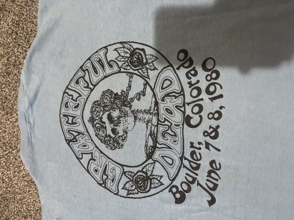 Is my Grateful Dead 1980 Colorado Boulder shirt legit?