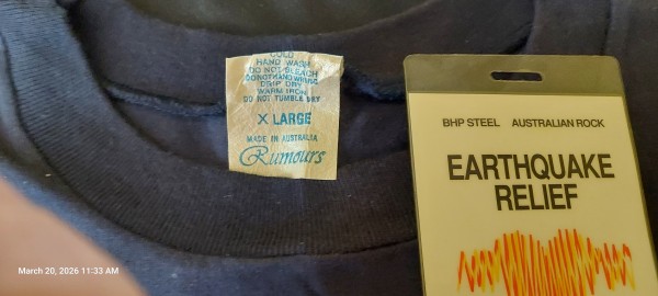 1990 Newcastle Australia First Earthquake Relief Concert