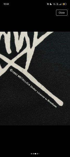 Metallica 1992 Roam Brockum Legit check request