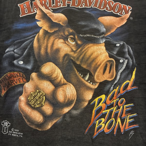 3D Emblem Harley Pig T