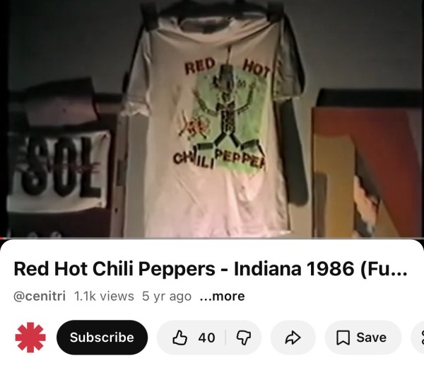 Red hot chili peppers 'bad otis'