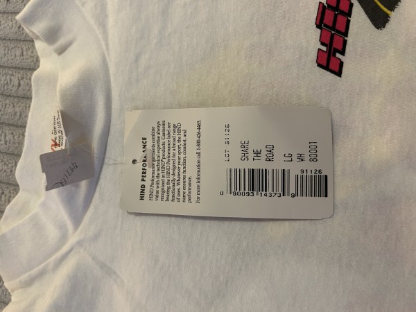 NWT Hind share the road reflective print