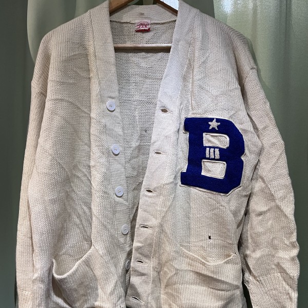 Hall of Famer Vernon "Lefty" Gomez knitted Baseball cardigan (?)