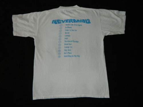 Nirvana Nevermind concert shirt