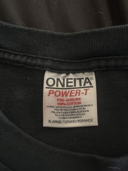 Oneita Pulp Fiction tee fake? "Rare Factory Misprint"