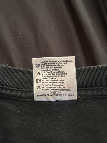 Oneita Pulp Fiction tee fake? "Rare Factory Misprint"