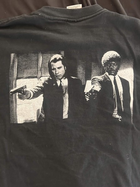 Oneita Pulp Fiction tee fake? "Rare Factory Misprint"