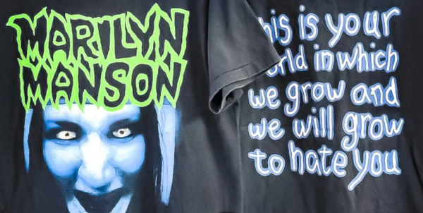 fake manson grow t-shirt