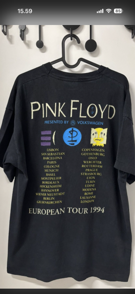 Two Pink Floyd 1994 tour t-shirts