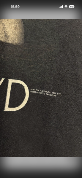 Two Pink Floyd 1994 tour t-shirts