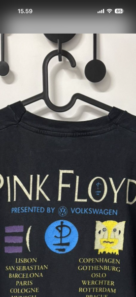 Two Pink Floyd 1994 tour t-shirts