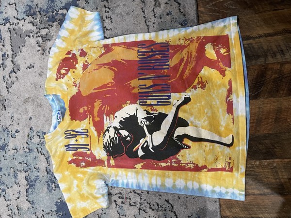 Guns N Roses AOP Liquid Blue Tie Dye Legit check