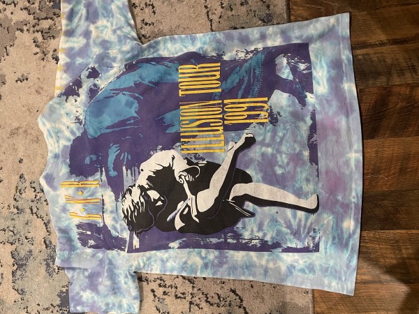 Guns N Roses AOP Liquid Blue Tie Dye Legit check