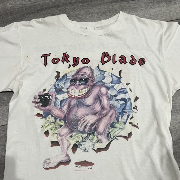 1986 Tokyo Blade Black hearts and Jaded spades Rock Shirt