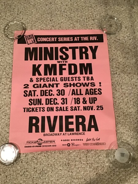 1989 Ministry & KMFDM At The Riviera Shirt