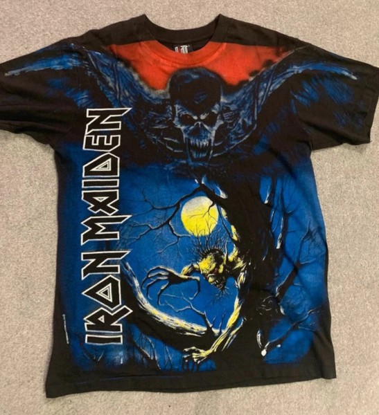 Iron maiden vintage fear of dark AOP Giant Tee Jays