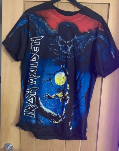 Iron maiden vintage fear of dark AOP Giant Tee Jays
