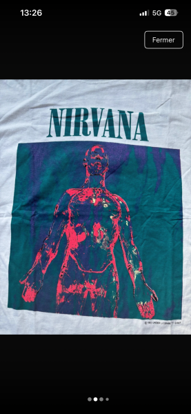 T-shirt Nirvana Sliver 1993