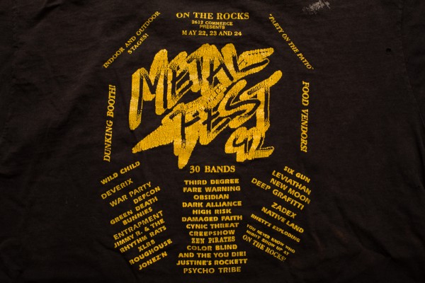 Destroyed On The Rocks Metal Fest '92 Tee