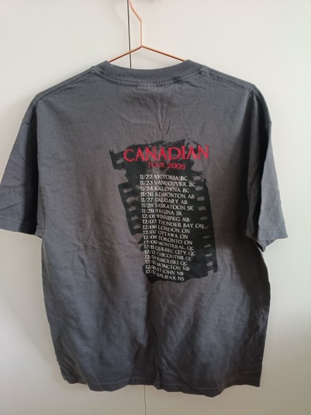 Simple Plan 2005 candian tour t-shirt