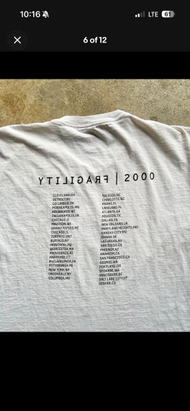 NIN Fragility Tour 2000 Legit Check