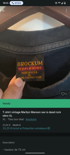 Brockum Marilyn Manson Tee: Sex is Dead
