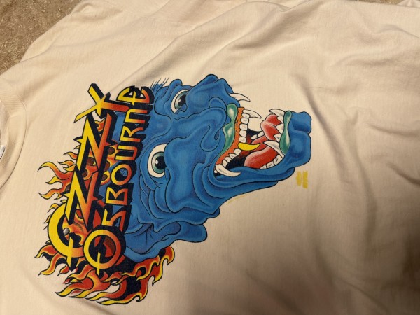 White Ozzy tattoo Longsleeve t-shirt