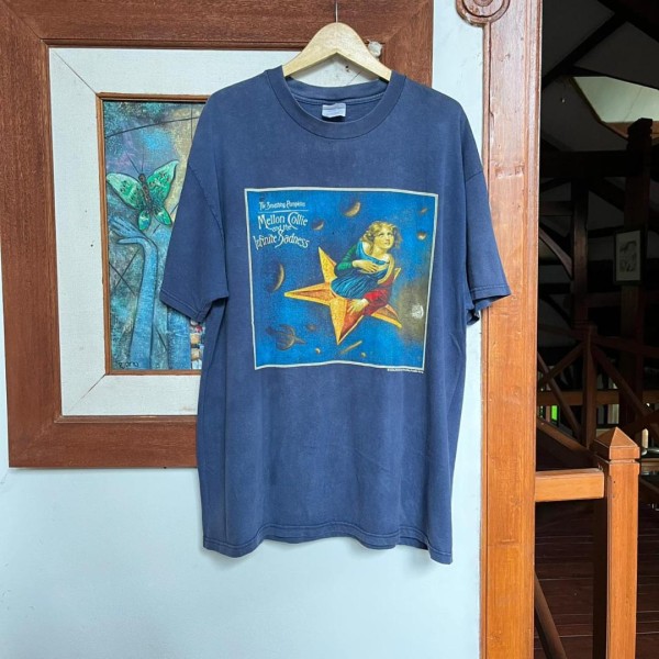 Smashing Pumkins Mellon Collie Tag Hanes Beefy T
