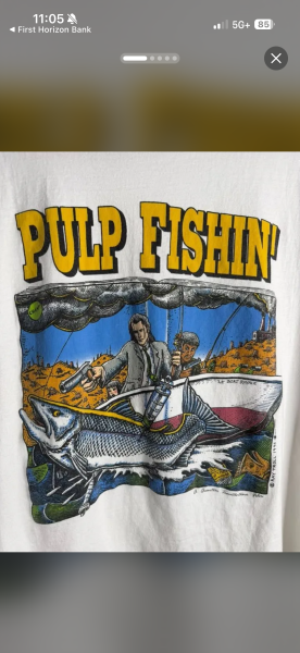 Vintage Pulp Fishing Size Large