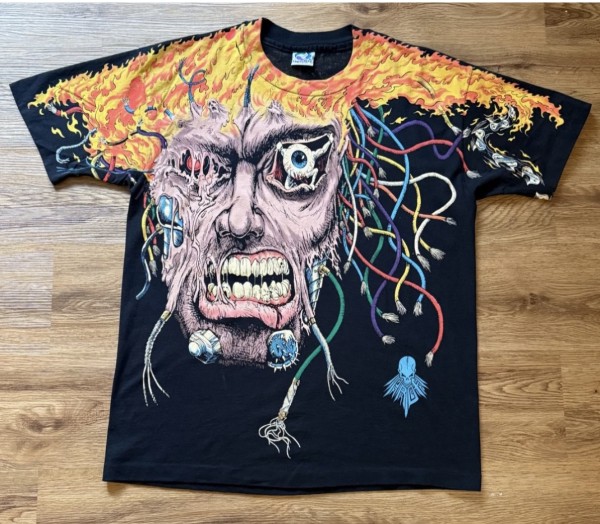 Liquid Blue Weapon X Overload Marvel X-Men Horror AOP T-shirt XL USA