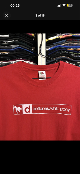 Deftones White Pony Tee on Fruit of the Loom Blank