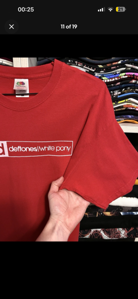 Deftones White Pony Tee on Fruit of the Loom Blank