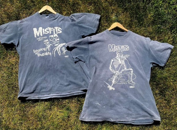 1980s Misfits Legacy of Brutality Tees with the Plan 9 record hits. 💨💨