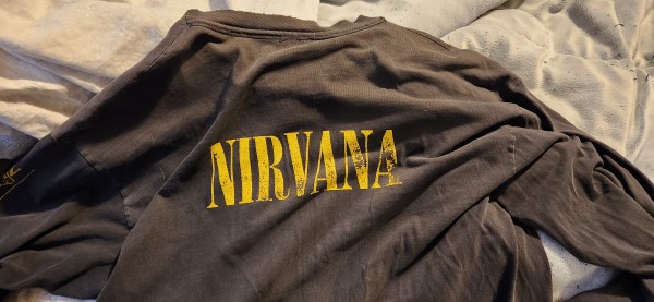 Vintage smiley face Nirvana shirt