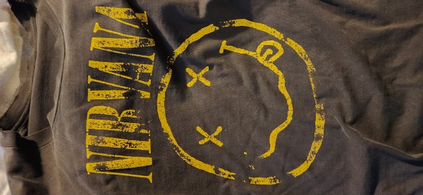 Vintage smiley face Nirvana shirt